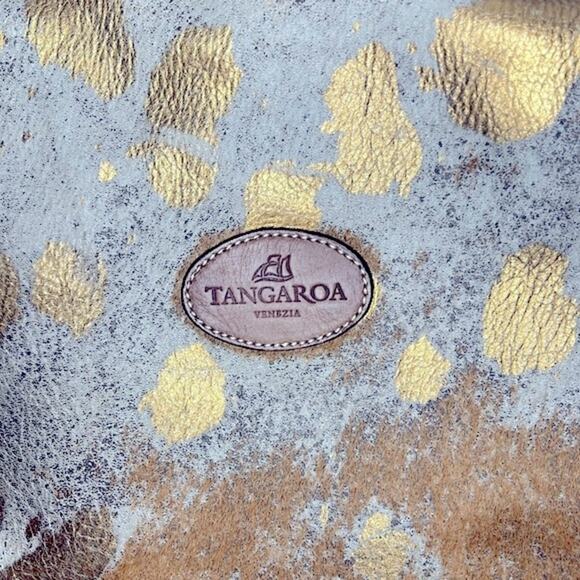 Terrida Tangaroa Venezia Animal Print Leather Travel Duffle Weekend Bag - Picture 2 of 16